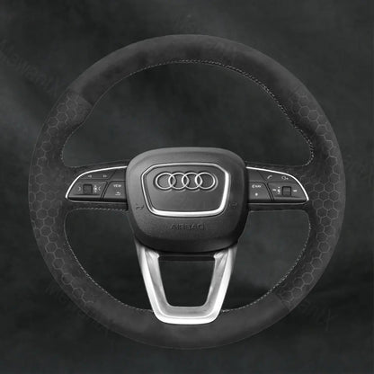 Discover MewantX Custom Steering Wheel Cover For Audi SQ8 RS Q8 2018 - 2022 Mewant delivers comfort, grip, style, protection and durable quality.