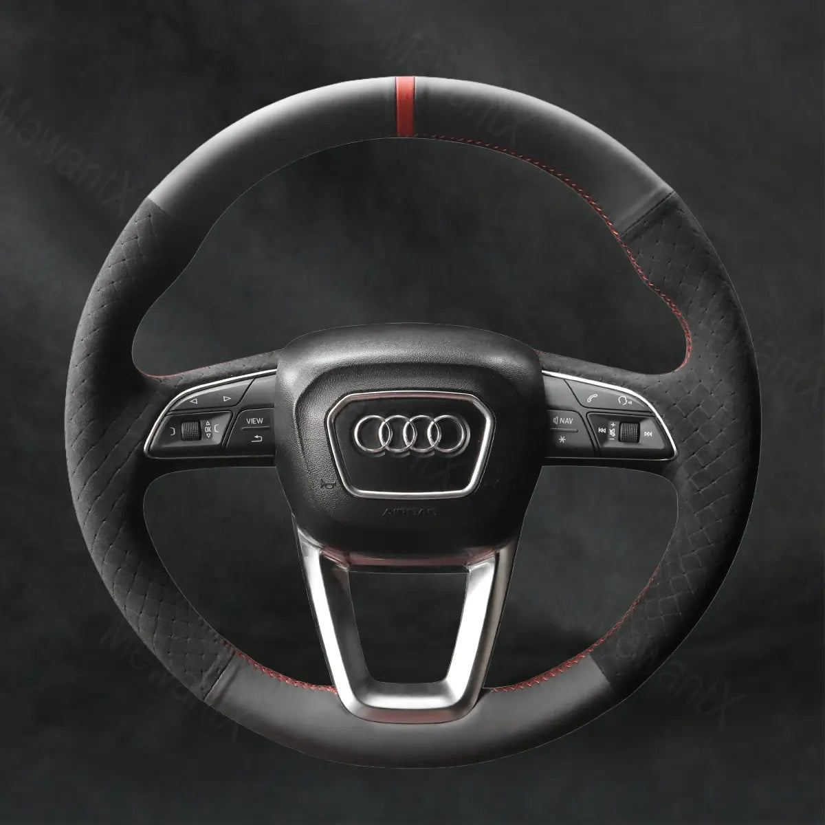 Discover MewantX Custom Steering Wheel Cover For Audi SQ8 RS Q8 2018 - 2022 Mewant delivers comfort, grip, style, protection and durable quality.