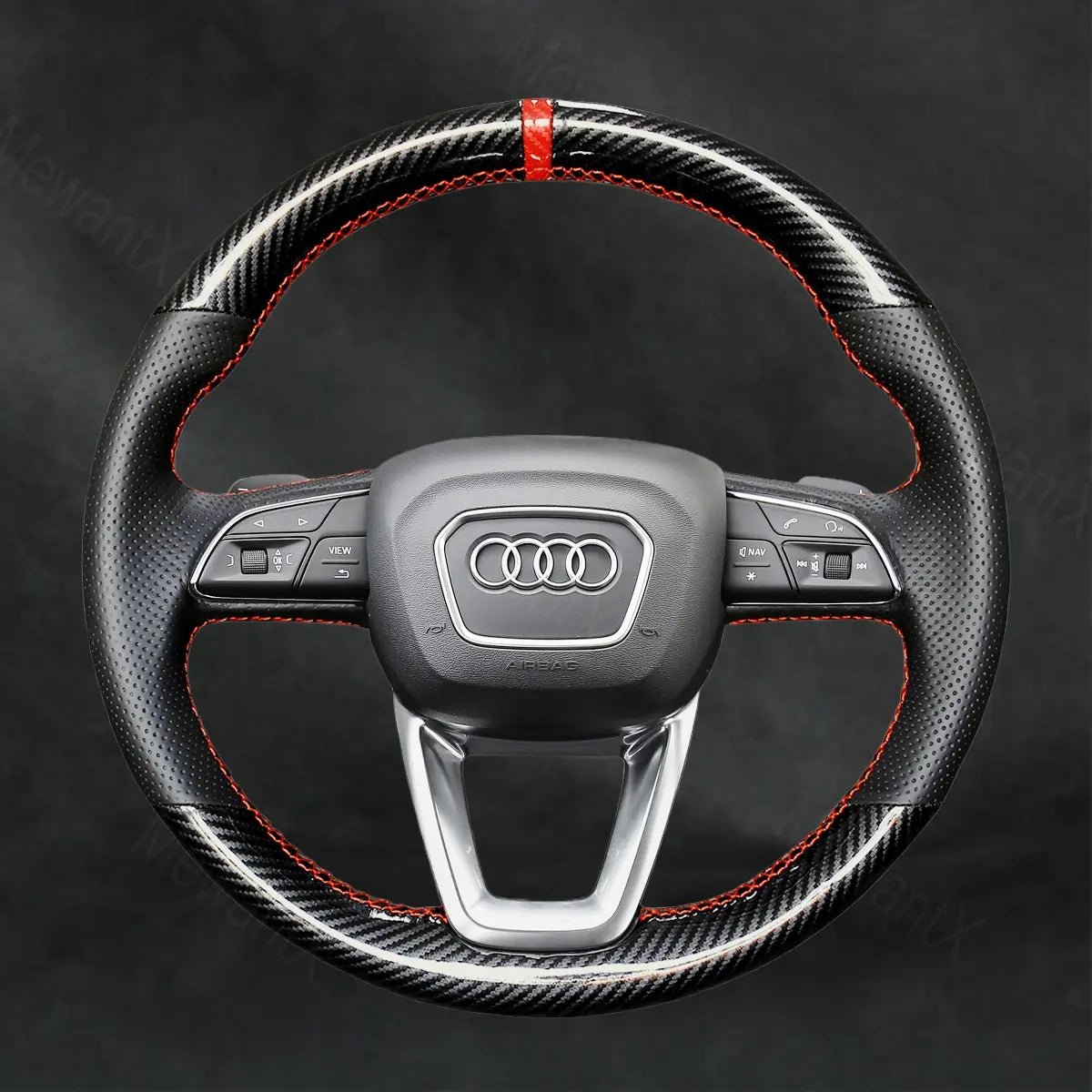 Discover MewantX Custom Steering Wheel Cover For Audi SQ8 RS Q8 2018 - 2022 Mewant delivers comfort, grip, style, protection and durable quality.