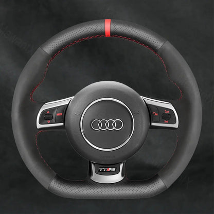 Discover MewantX Custom Steering Wheel Cover For Audi TT RS 8J Coupe Cabriolet 2009 - 2014 Mewant delivers comfort, grip, style, protection and durable quality.