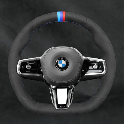 Discover MewantX Custom Steering Wheel Cover For BMW M Sport 7 Series G70 i7 G70 2022 - 2025 Mewant delivers comfort, grip, style, protection and durable quality.