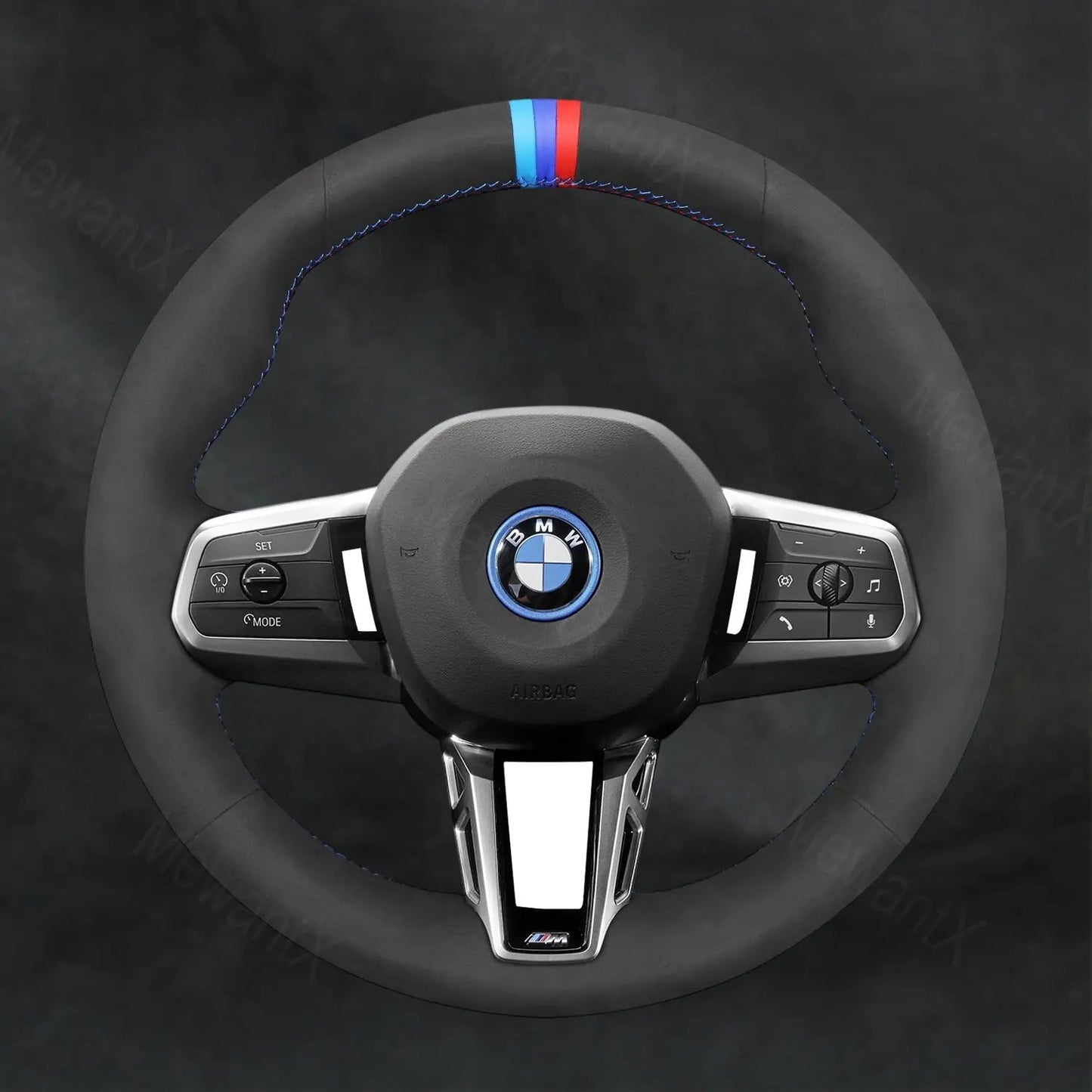 Discover MewantX Custom Steering Wheel Cover For BMW M Sport X1 iX1 U11 2022 - 2025 Mewant delivers comfort, grip, style, protection and durable quality.