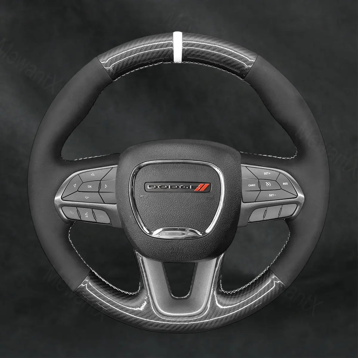 Discover MewantX Custom Steering Wheel Cover For Dodge Charger 2015 - 2023 Mewant delivers comfort, grip, style, protection and durable quality.