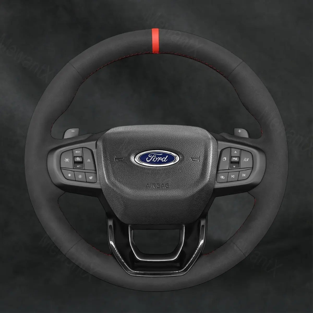 Discover MewantX Custom Steering Wheel Cover For Ford Everest 2022 - 2025 Mewant delivers comfort, grip, style, protection and durable quality.