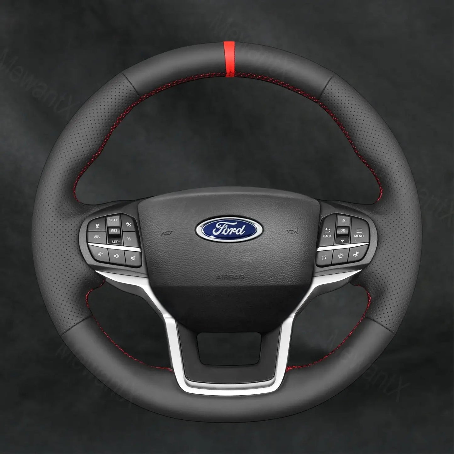 Discover MewantX Custom Steering Wheel Cover For Ford Explorer 2020 - 2025 Mewant delivers comfort, grip, style, protection and durable quality.