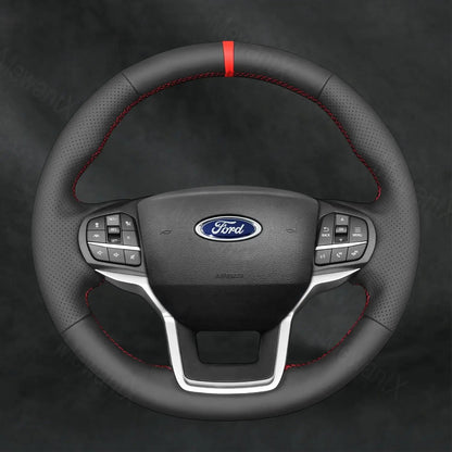 Discover MewantX Custom Steering Wheel Cover For Ford Explorer 2020 - 2025 Mewant delivers comfort, grip, style, protection and durable quality.