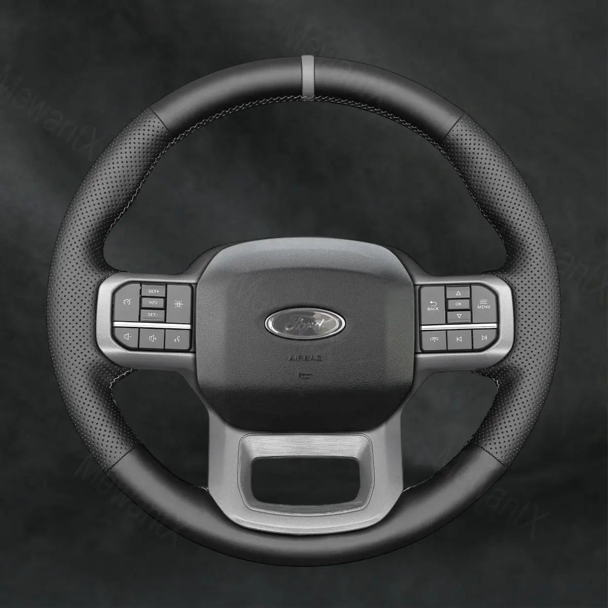 Discover MewantX Custom Steering Wheel Cover For Ford F - 150 F150 Lightning 2022 - 2025 Mewant delivers comfort, grip, style, protection and durable quality.