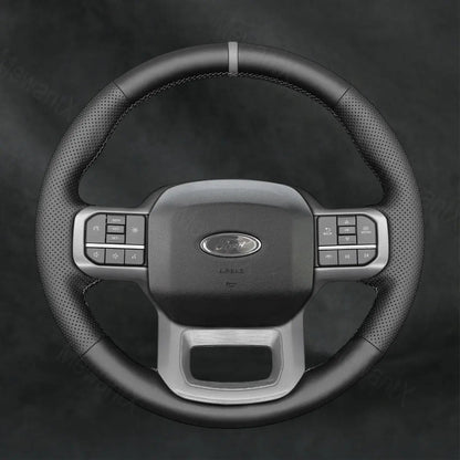 Discover MewantX Custom Steering Wheel Cover For Ford F - 150 F150 Lightning 2022 - 2025 Mewant delivers comfort, grip, style, protection and durable quality.