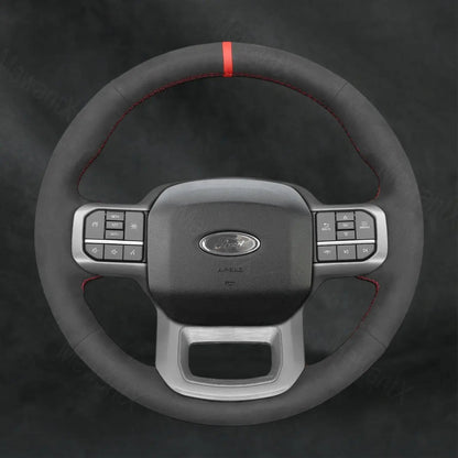 Discover MewantX Custom Steering Wheel Cover For Ford F - 150 F150 Lightning 2022 - 2025 Mewant delivers comfort, grip, style, protection and durable quality.