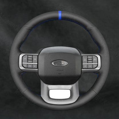 Discover MewantX Custom Steering Wheel Cover For Ford F - 150 F150 Lightning 2022 - 2025 Mewant delivers comfort, grip, style, protection and durable quality.