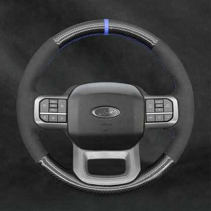 Discover MewantX Custom Steering Wheel Cover For Ford F - 150 F150 Lightning 2022 - 2025 Mewant delivers comfort, grip, style, protection and durable quality.