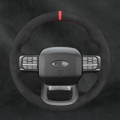 Discover MewantX Custom Steering Wheel Cover For Ford F - 150 F150 Raptor 2021 - 2025 Mewant delivers comfort, grip, style, protection and durable quality.