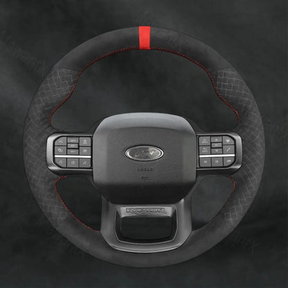 Discover MewantX Custom Steering Wheel Cover For Ford F - 150 F150 Raptor 2021 - 2025 Mewant delivers comfort, grip, style, protection and durable quality.