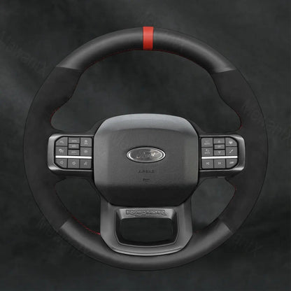 Discover MewantX Custom Steering Wheel Cover For Ford F - 150 F150 Raptor 2021 - 2025 Mewant delivers comfort, grip, style, protection and durable quality.
