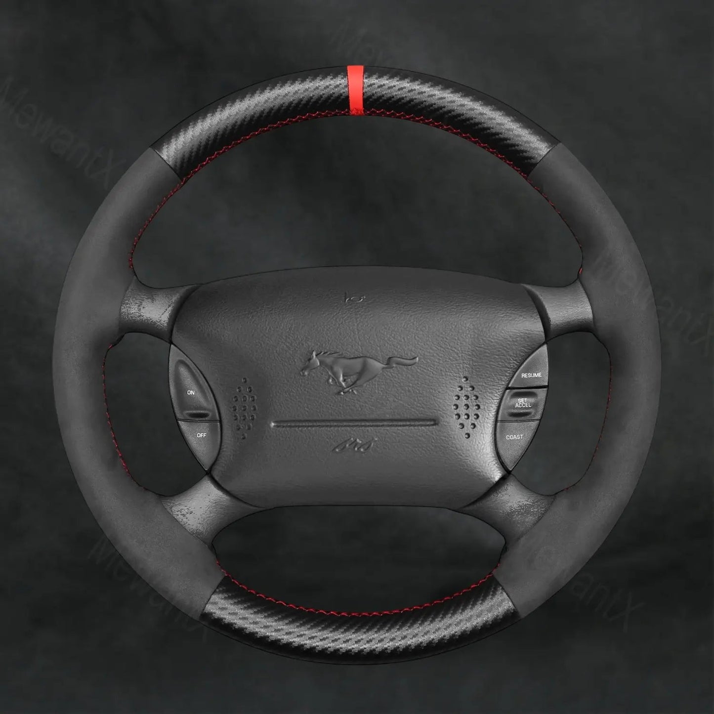 Discover MewantX Custom Steering Wheel Cover For Ford Mustang 1994 - 2004 Mewant delivers comfort, grip, style, protection and durable quality.
