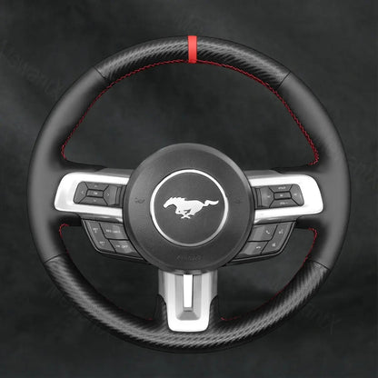 Discover MewantX Custom Steering Wheel Cover For Ford Mustang 2015 - 2025 Mewant delivers comfort, grip, style, protection and durable quality.