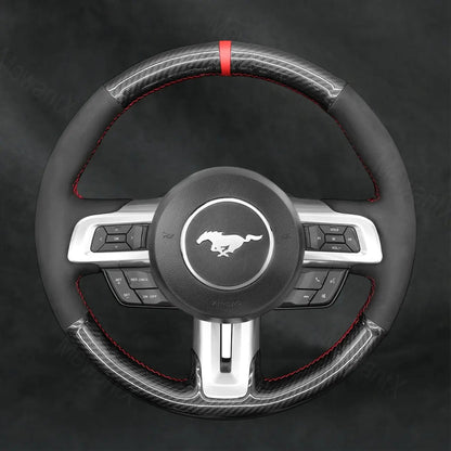 Discover MewantX Custom Steering Wheel Cover For Ford Mustang 2015 - 2025 Mewant delivers comfort, grip, style, protection and durable quality.