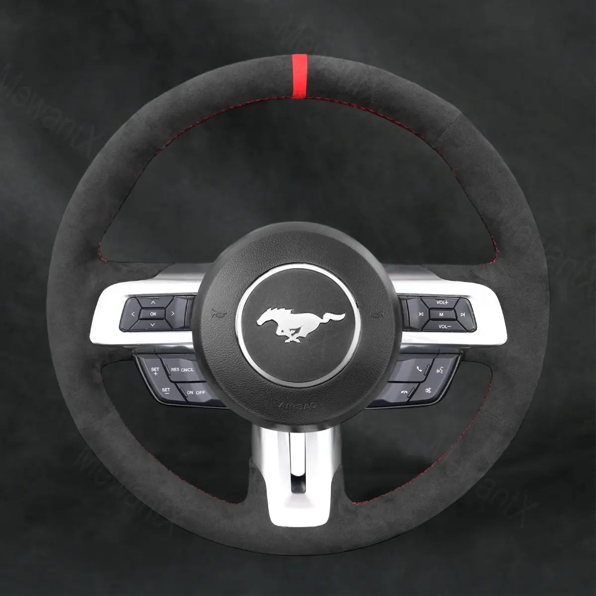 Discover MewantX Custom Steering Wheel Cover For Ford Mustang 2015 - 2025 Mewant delivers comfort, grip, style, protection and durable quality.