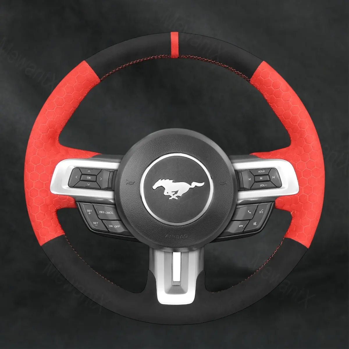 Discover MewantX Custom Steering Wheel Cover For Ford Mustang 2015 - 2025 Mewant delivers comfort, grip, style, protection and durable quality.
