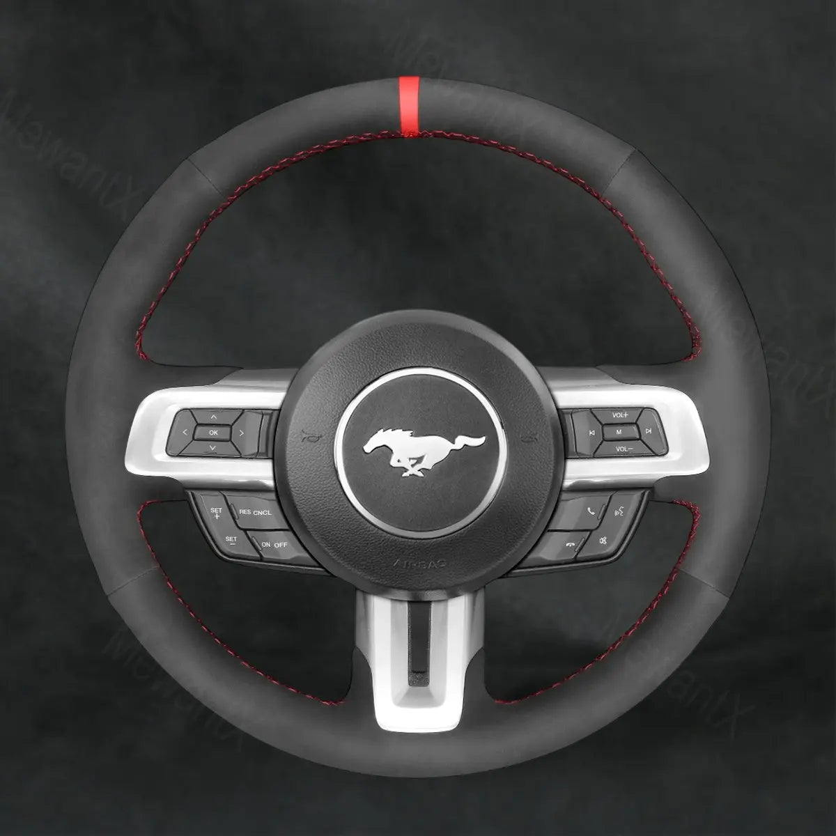Discover MewantX Custom Steering Wheel Cover For Ford Mustang 2015 - 2025 Mewant delivers comfort, grip, style, protection and durable quality.