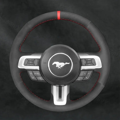 Discover MewantX Custom Steering Wheel Cover For Ford Mustang 2015 - 2025 Mewant delivers comfort, grip, style, protection and durable quality.