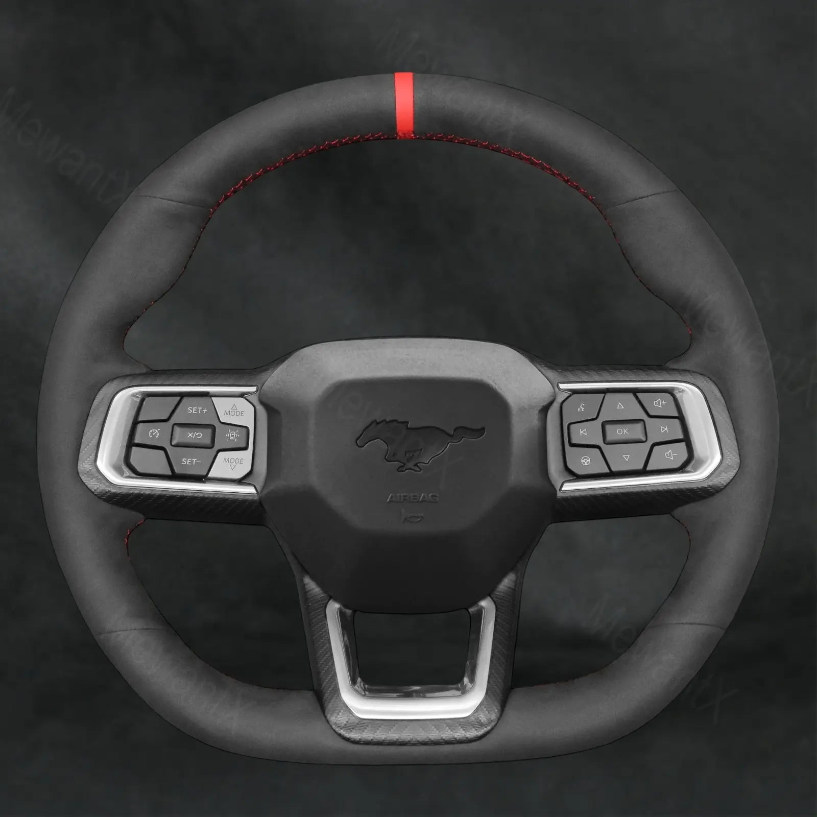 Discover MewantX Custom Steering Wheel Cover For Ford Mustang 2024 - 2025 Mewant delivers comfort, grip, style, protection and durable quality.