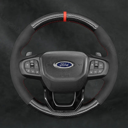 Discover MewantX Custom Steering Wheel Cover For Ford Ranger 2022 - 2025 Mewant delivers comfort, grip, style, protection and durable quality.
