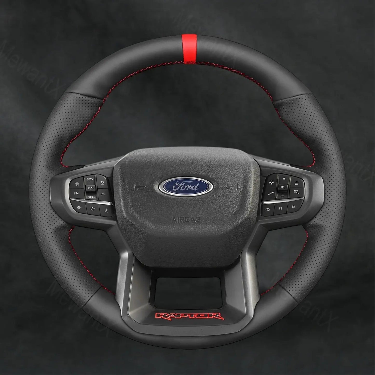 Discover MewantX Custom Steering Wheel Cover For Ford Ranger Raptor 2023 - 2025 Mewant delivers comfort, grip, style, protection and durable quality.