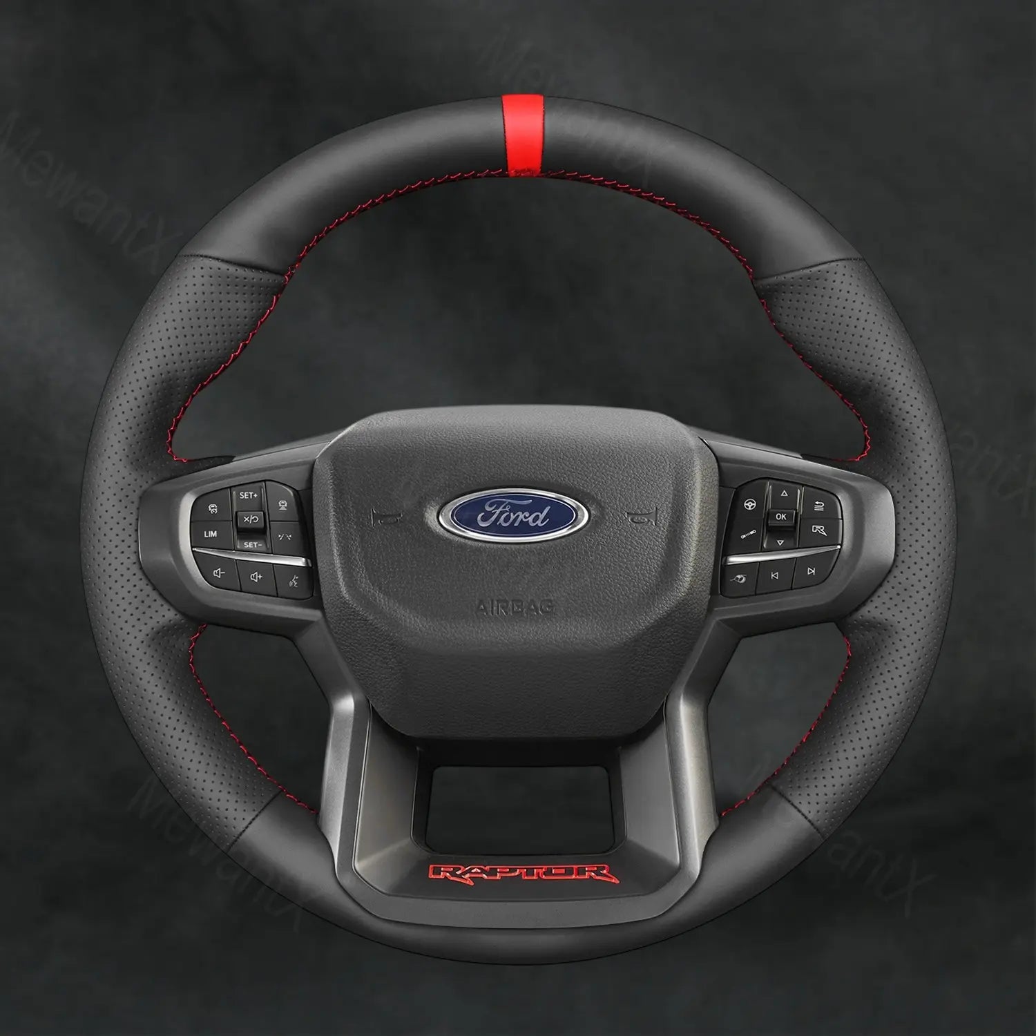 Discover MewantX Custom Steering Wheel Cover For Ford Ranger Raptor 2023 - 2025 Mewant delivers comfort, grip, style, protection and durable quality.