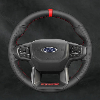 Discover MewantX Custom Steering Wheel Cover For Ford Ranger Raptor 2023 - 2025 Mewant delivers comfort, grip, style, protection and durable quality.