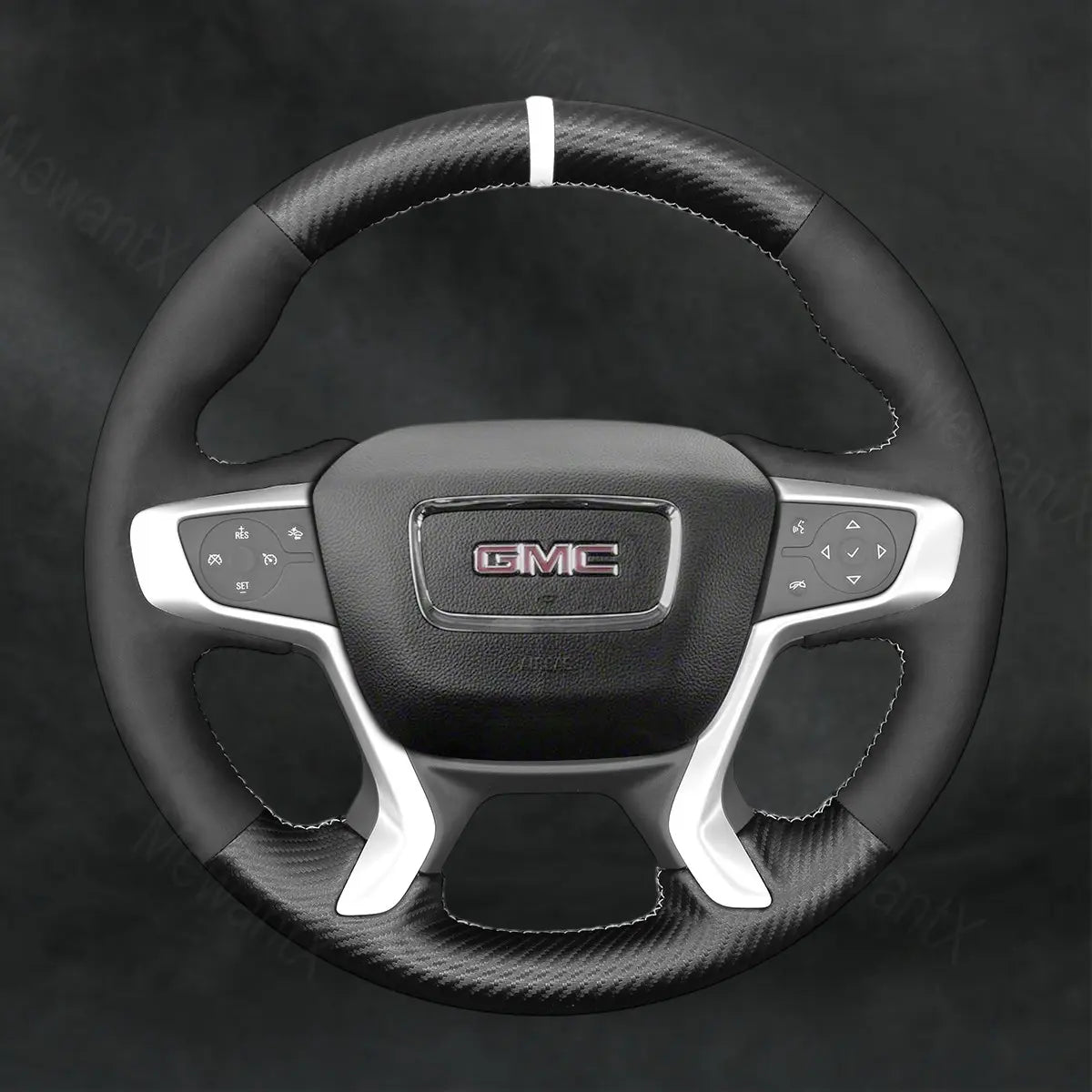 Discover MewantX Custom Steering Wheel Cover For GMC Acadia 2017 - 2023 Mewant delivers comfort, grip, style, protection and durable quality.