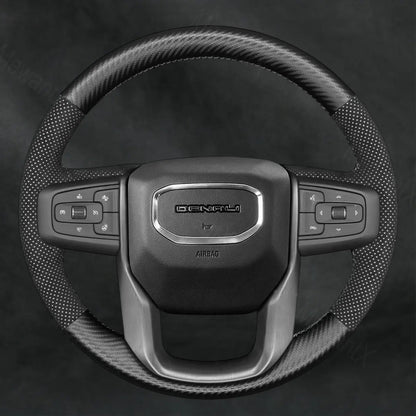 Discover MewantX Custom Steering Wheel Cover For GMC Sierra 1500 1500 Limited 2500 3500 2019 - 2025 Mewant delivers comfort, grip, style, protection and durable quality.