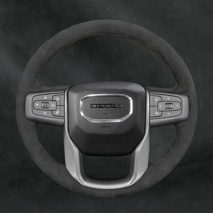 Discover MewantX Custom Steering Wheel Cover For GMC Sierra 1500 1500 Limited 2500 3500 2019 - 2025 Mewant delivers comfort, grip, style, protection and durable quality.
