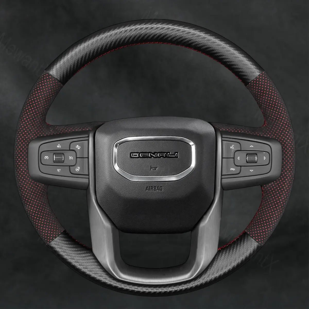 Discover MewantX Custom Steering Wheel Cover For GMC Sierra 1500 1500 Limited 2500 3500 2019 - 2025 Mewant delivers comfort, grip, style, protection and durable quality.