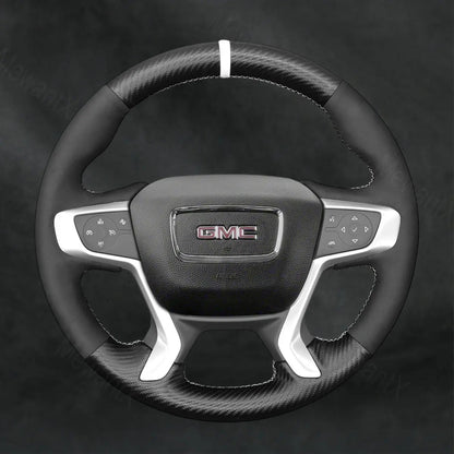 Discover MewantX Custom Steering Wheel Cover For GMC Terrain 2018 - 2025 Mewant delivers comfort, grip, style, protection and durable quality.