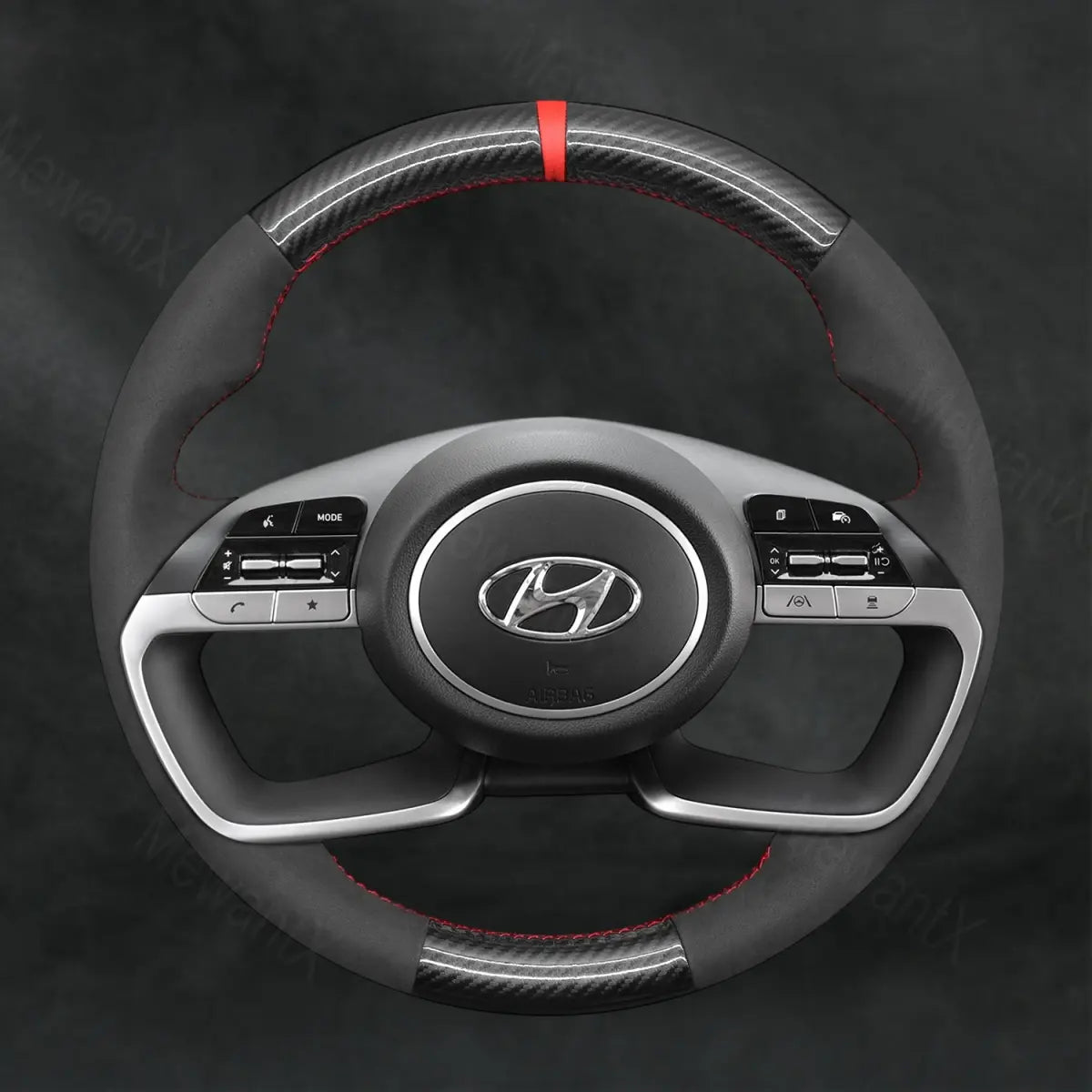 Discover MewantX Custom Steering Wheel Cover For Hyundai Elantra 2021 - 2024 Mewant delivers comfort, grip, style, protection and durable quality.