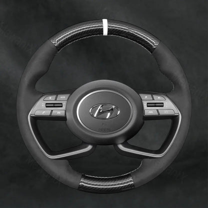 Discover MewantX Custom Steering Wheel Cover For Hyundai i20 III 2020 - 2025 Mewant delivers comfort, grip, style, protection and durable quality.
