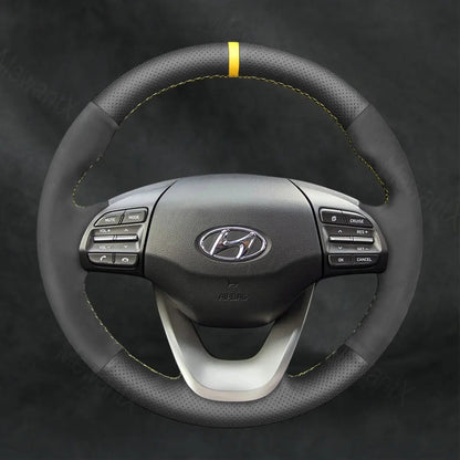 Discover MewantX Custom Steering Wheel Cover For Hyundai Kona 2017 - 2023 Mewant delivers comfort, grip, style, protection and durable quality.