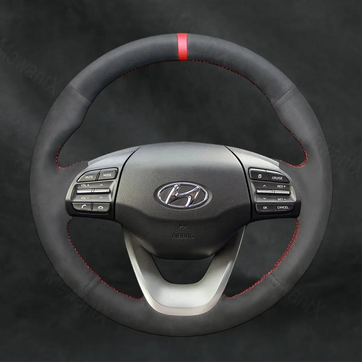Discover MewantX Custom Steering Wheel Cover For Hyundai Kona 2017 - 2023 Mewant delivers comfort, grip, style, protection and durable quality.