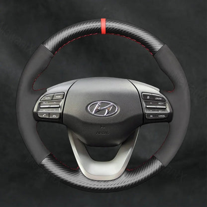 Discover MewantX Custom Steering Wheel Cover For Hyundai Kona 2017 - 2023 Mewant delivers comfort, grip, style, protection and durable quality.