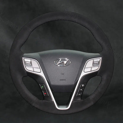 Discover MewantX Custom Steering Wheel Cover For Hyundai Santa Fe Sport 2012 - 2018 Mewant delivers comfort, grip, style, protection and durable quality.
