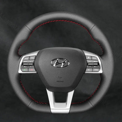 Discover MewantX Custom Steering Wheel Cover For Hyundai Sonata 3 - Spoke D Shape 2015 - 2019 Mewant delivers comfort, grip, style, protection and durable quality.