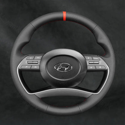 Discover MewantX Custom Steering Wheel Cover For Hyundai Sonata N Line 2021 - 2023 Mewant delivers comfort, grip, style, protection and durable quality.