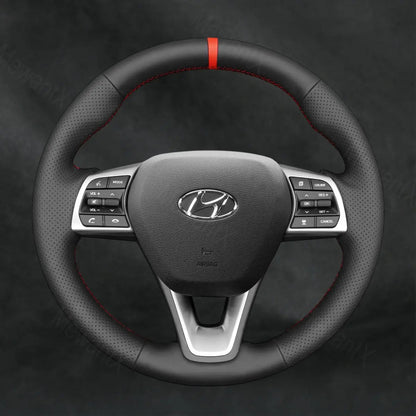 Discover MewantX Custom Steering Wheel Cover For Hyundai Sonata VIILF 2015 - 2019 Mewant delivers comfort, grip, style, protection and durable quality.