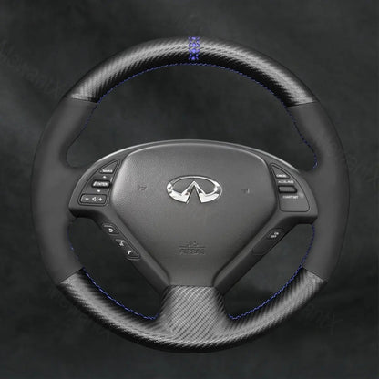Discover MewantX Custom Steering Wheel Cover For Infiniti G G25 G35 G37 Q60 2017 - 2015 Mewant delivers comfort, grip, style, protection and durable quality.