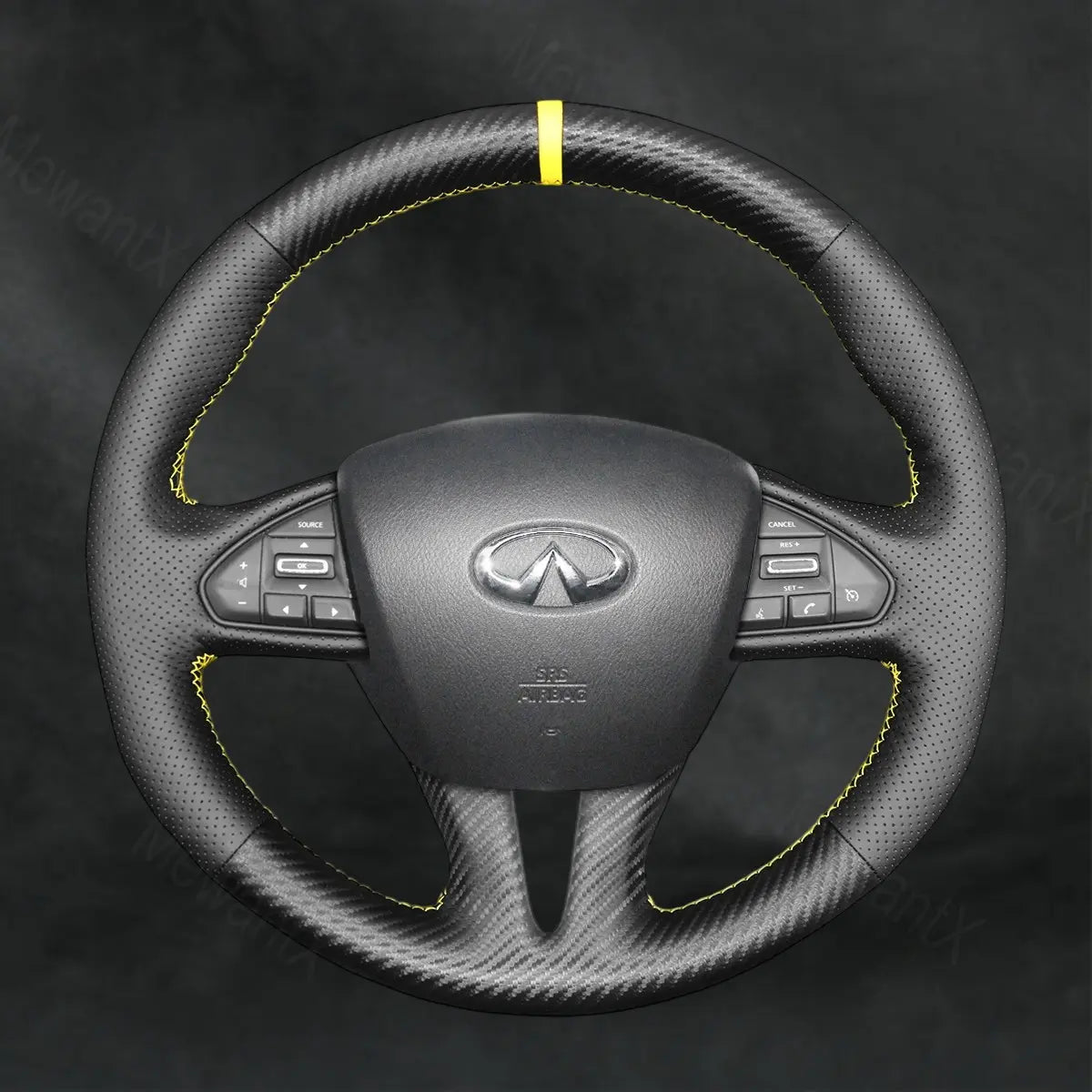 Discover MewantX Custom Steering Wheel Cover For Infiniti Q50 2014 - 2018 Mewant delivers comfort, grip, style, protection and durable quality.