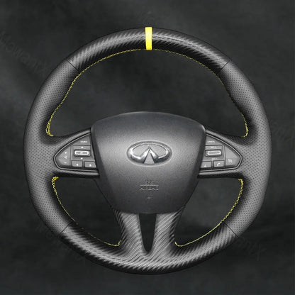 Discover MewantX Custom Steering Wheel Cover For Infiniti Q50 2014 - 2018 Mewant delivers comfort, grip, style, protection and durable quality.