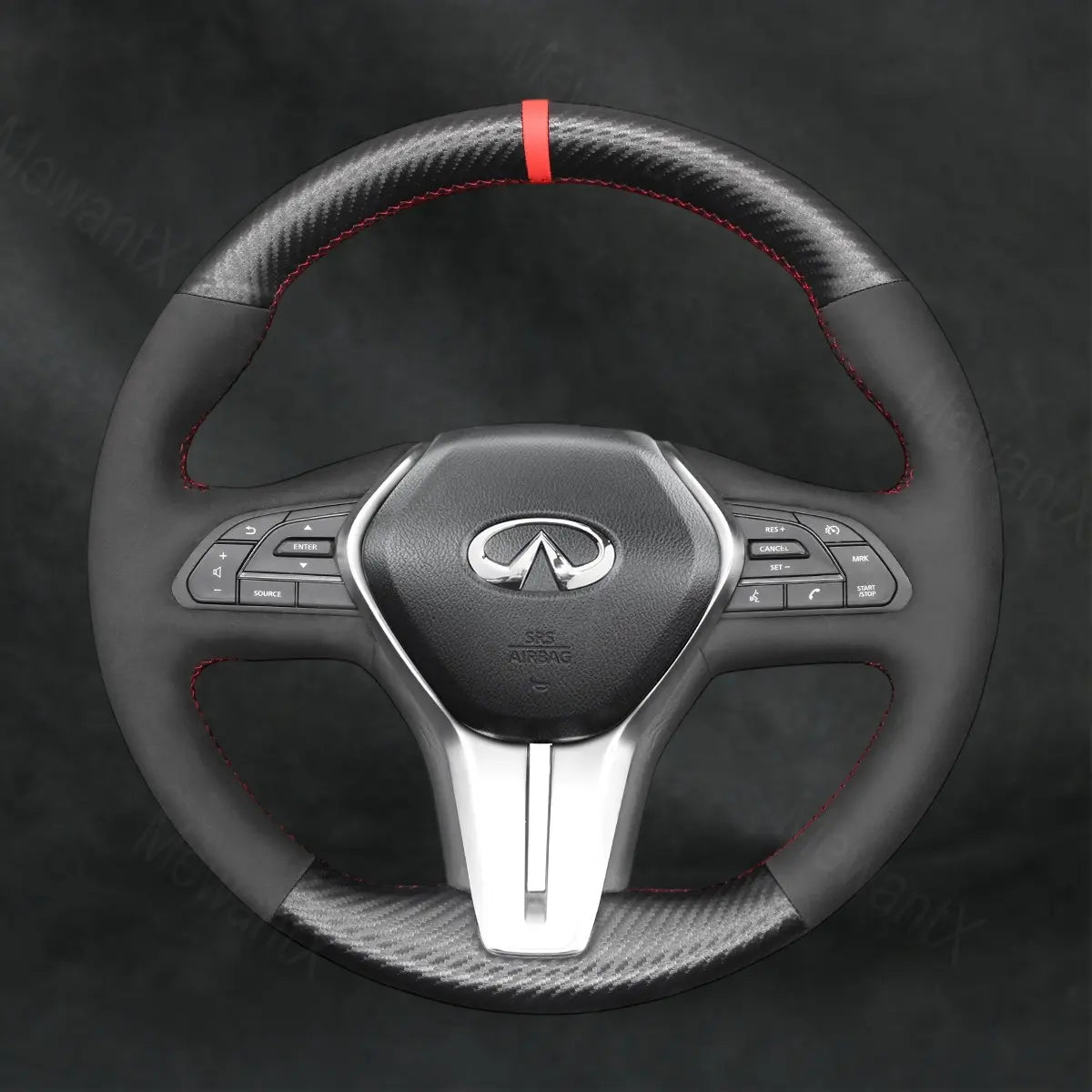 Discover MewantX Custom Steering Wheel Cover For Infiniti Q60 2016 - 2019 Mewant delivers comfort, grip, style, protection and durable quality.