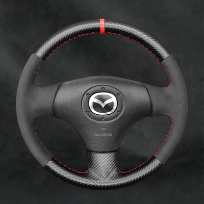 Discover MewantX Custom Steering Wheel Cover For Mazda Protege5 2002 - 2003 Mewant delivers comfort, grip, style, protection and durable quality.