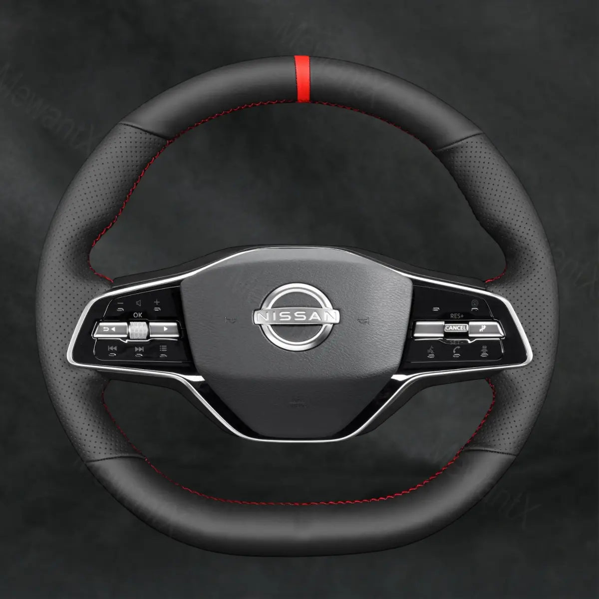 Discover MewantX Custom Steering Wheel Cover For Nissan Ariya 2022 - 2024 Mewant delivers comfort, grip, style, protection and durable quality.